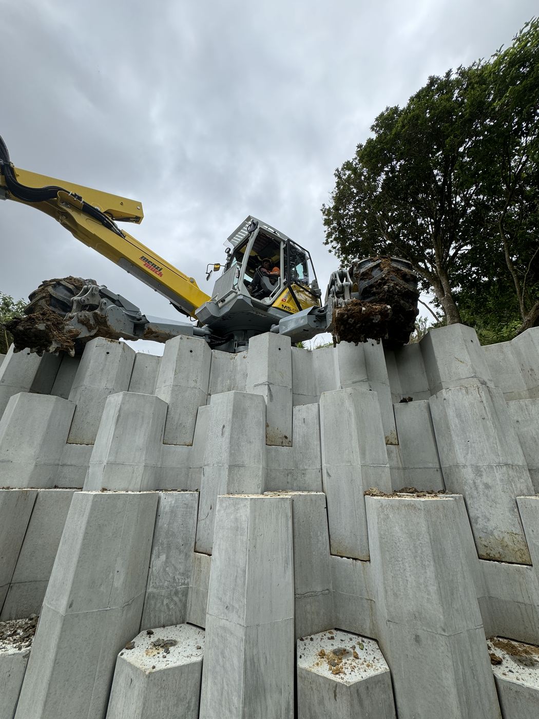 Retaining walls and slip repair